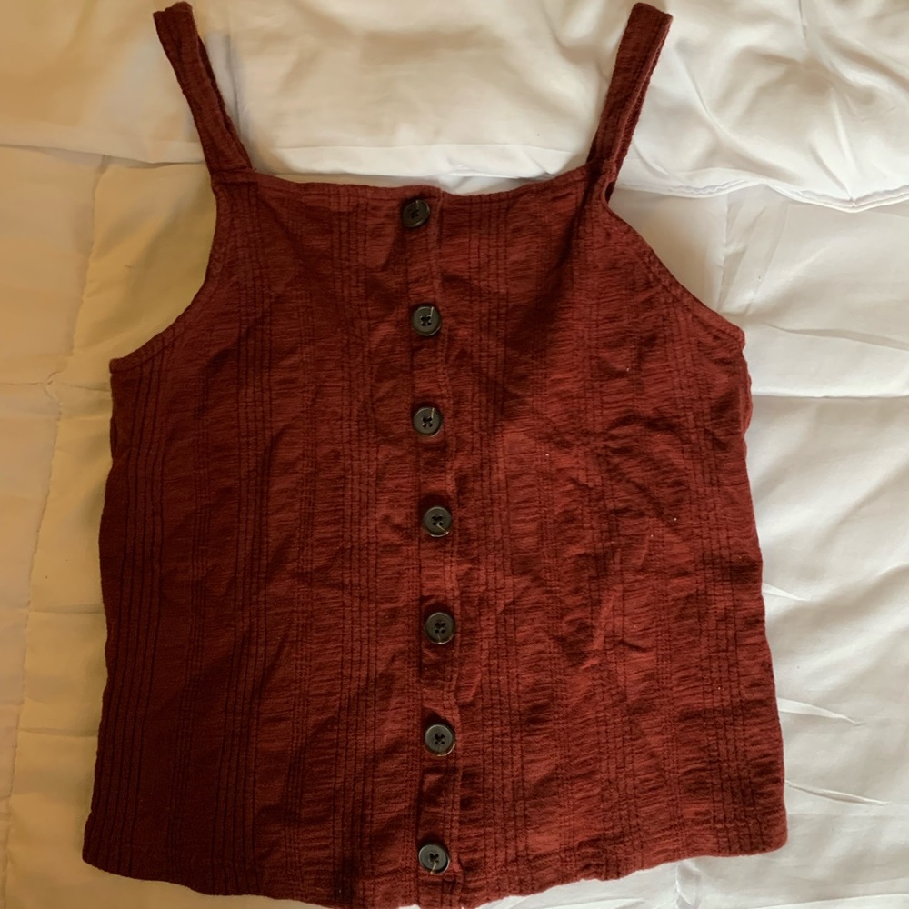 American Eagle Button Up Tank Top